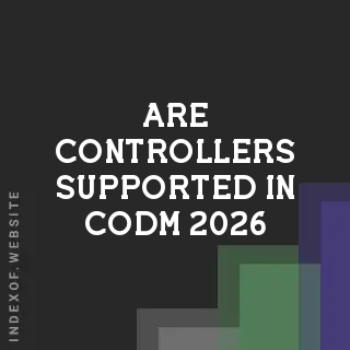 Are controllers supported in CODM 2026? Banners