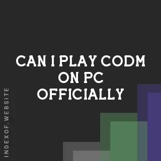 Can I play CODM on PC officially? Banners